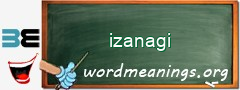 WordMeaning blackboard for izanagi